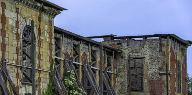 Coupvray 'deki harap Coupvray Şatosu (Chateau de Coupvray), Seine-et-Marne, Ile-de-France, 25 Mayıs 2019