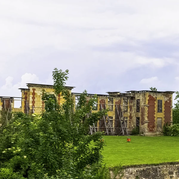 Разрушенный Замок Купвре Chateau Coupvray Купвре Фабле Марне Иль Франс — стоковое фото