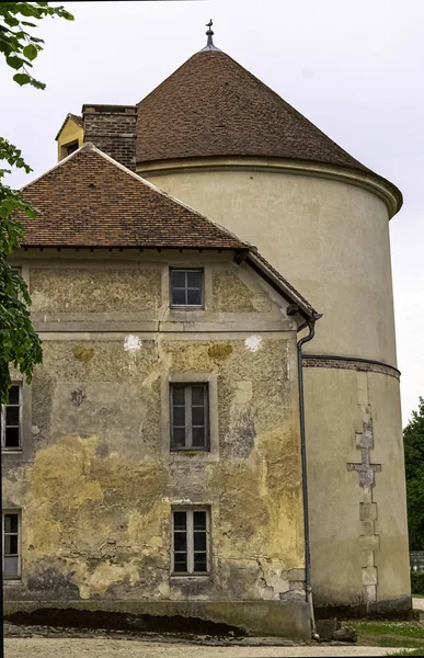 Coupvray Castle Chateau Coupvray Side Buildings Coupvray Seine Marne Ile — Stock Photo, Image