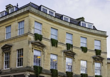 Bath, Somerset, İngiltere 'nin klasik mimarisi 1 Aralık 2019
