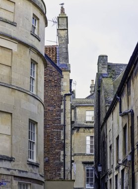 Bath, Somerset, İngiltere 'nin klasik mimarisi 1 Aralık 2019