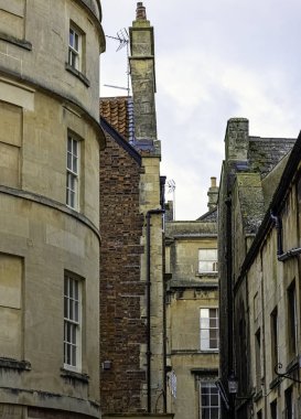 Bath, Somerset, İngiltere 'nin klasik mimarisi 1 Aralık 2019