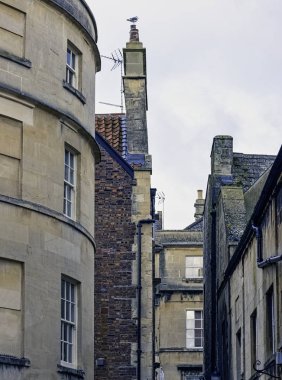 Bath, Somerset, İngiltere 'nin klasik mimarisi 1 Aralık 2019