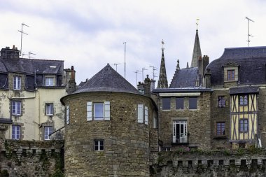 Vannes City Walls, Vannes, Brittany, Fransa 30 Mayıs 2019