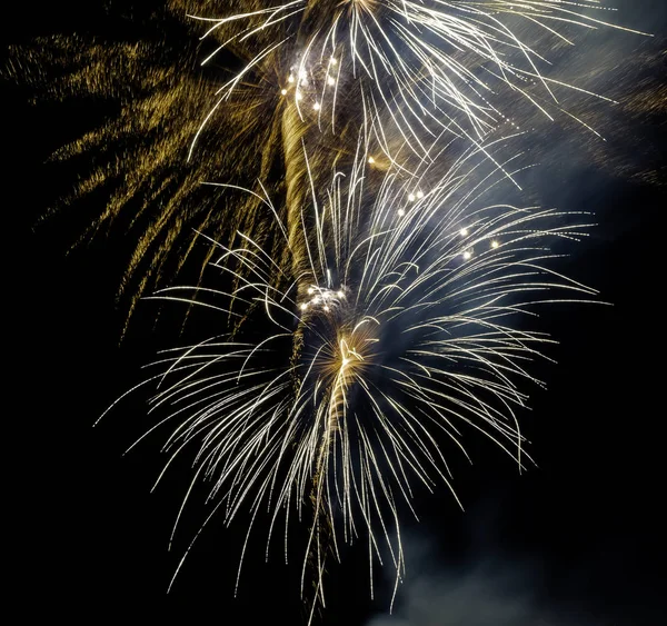 Fireworks display night in London, United Kingdom