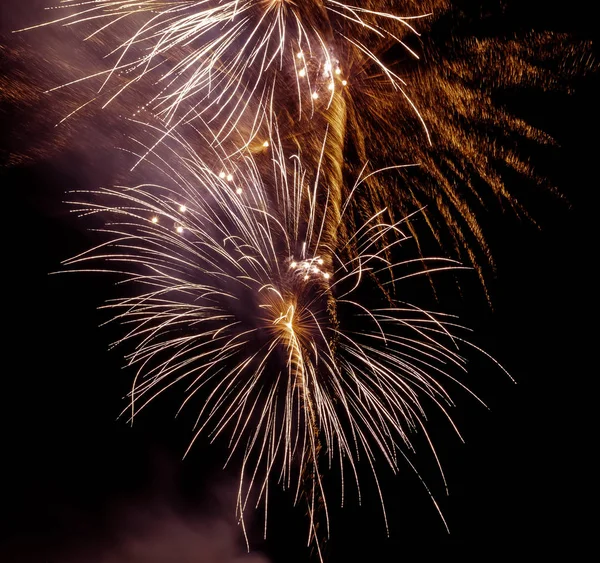 Vuurwerk Londen Verenigd Koninkrijk — Stockfoto