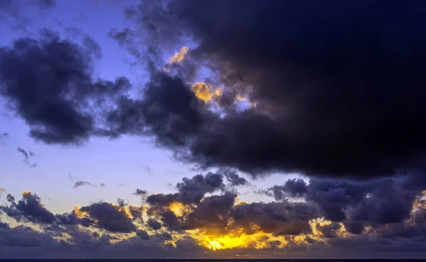 Sunrise Atlantic Ocean Los Cocoteros Lanzarote Canary Islands Spain — Stock Photo, Image