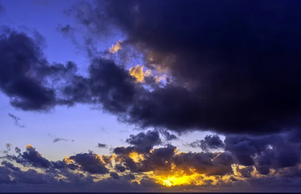 Východ Slunce Nad Atlantským Oceánem Los Cocoteros Lanzarote Kanárské Ostrovy — Stock fotografie