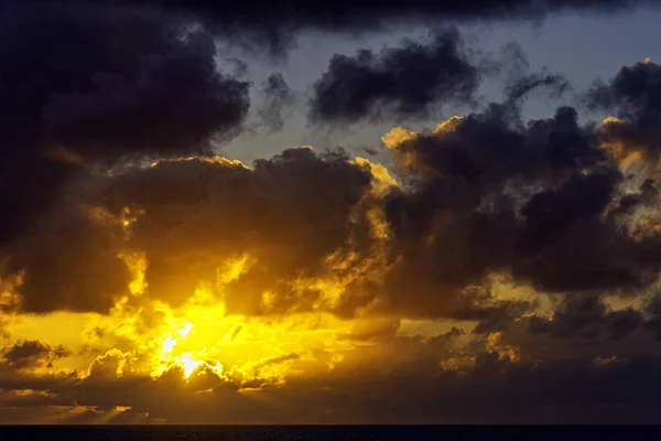 Восход Солнца Над Атлантическим Океаном Лос Кокотерос Лансароте Канарские Острова — стоковое фото