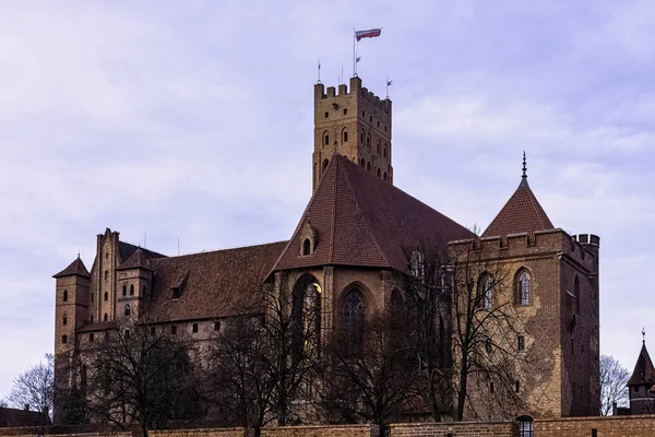 Château Ordre Teutonique Malbork Grand Château Monde Par Superficie Malbork — Photo