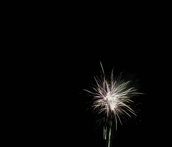 Noche Fuegos Artificiales Londres Reino Unido — Foto de Stock