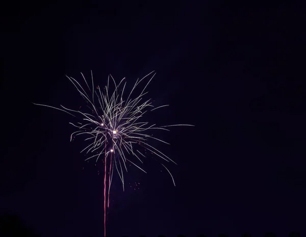 Feuerwerk Nacht London Vereinigtes Königreich — Stockfoto