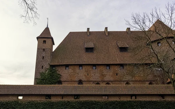 Château Ordre Teutonique Malbork Grand Château Monde Par Superficie Malbork — Photo