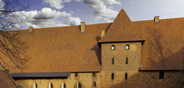 Castillo Orden Teutónica Malbork Castillo Más Grande Del Mundo Por —  Fotos de Stock