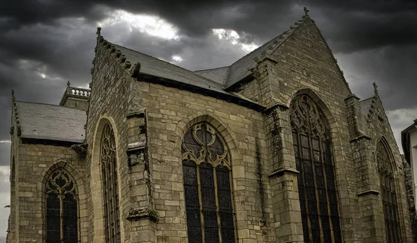 Igreja Paroquial Saint Armel Eglise Saint Armel Ploermel Bretanha França — Fotografia de Stock