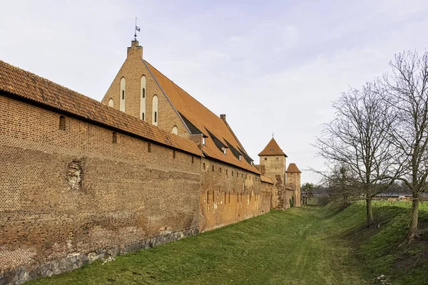 Château Ordre Teutonique Malbork Grand Château Monde Par Superficie Malbork — Photo