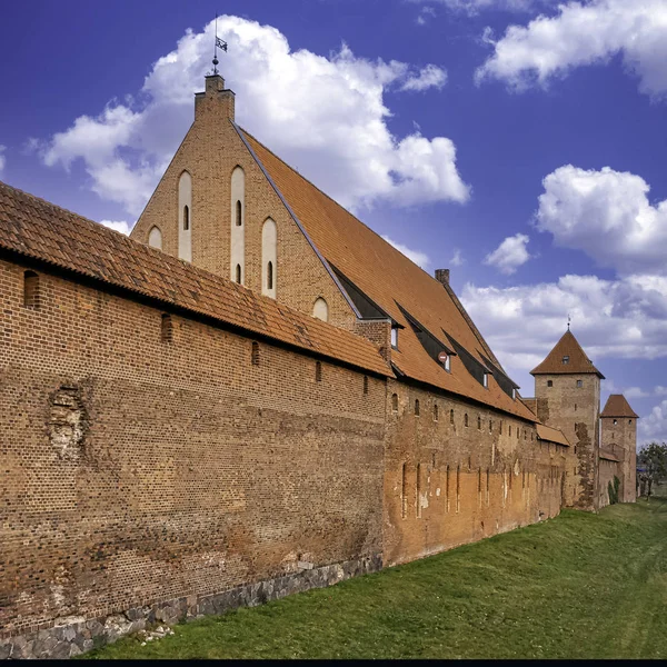 Hrad Teutonického Řádu Malborku Největší Hrad Světě Podle Území Malborku — Stock fotografie