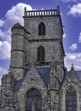 Ploermel, Brittany, Fransa 'daki Saint-Armel Kilisesi (Eglise Saint Armel) 30 Mayıs 2019