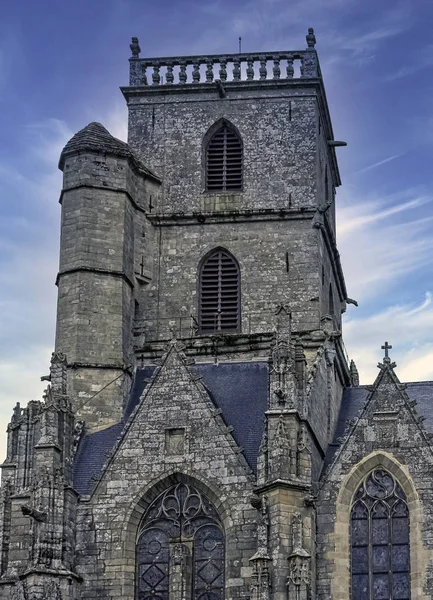 Εκκλησία Της Ενορίας Saint Armel Eglise Saint Armel Στο Ploermel — Φωτογραφία Αρχείου