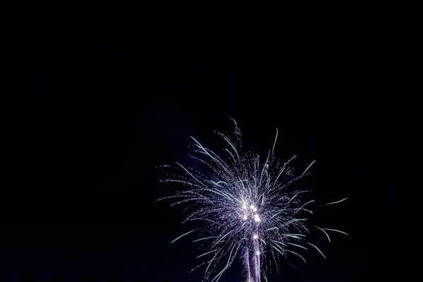 Noche Fuegos Artificiales Londres Reino Unido — Foto de Stock