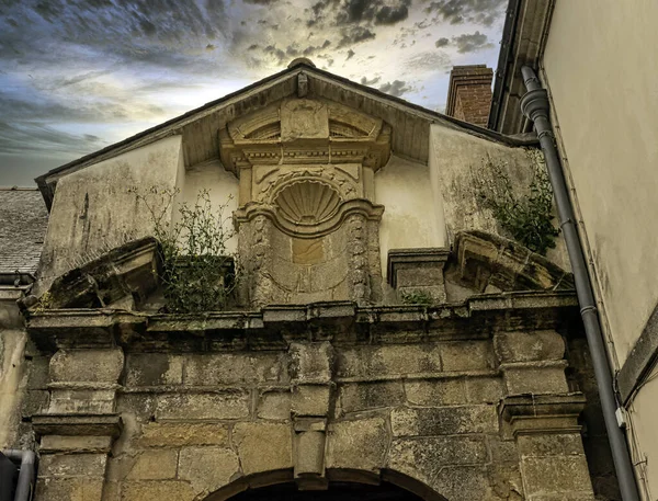 Vintage Architectuur Van Old Town Ploermel Bretagne Frankrijk Mei 2019 — Stockfoto