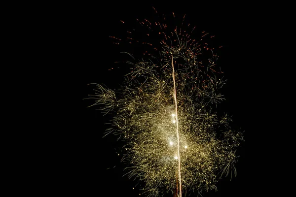 Noche Fuegos Artificiales Londres Reino Unido —  Fotos de Stock