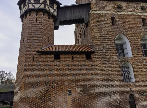 Burg Des Deutschen Ordens Malbork Die Nach Landfläche Größte Burg — Stockfoto