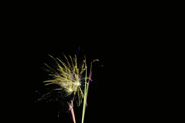 Noche Fuegos Artificiales Londres Reino Unido — Foto de Stock