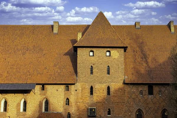 Château Ordre Teutonique Malbork Grand Château Monde Par Superficie Malbork — Photo