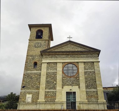 Church of Santa Maria Stella Maris (Chiesa Stella Maris) in Tellaro, Cinque Terre, Liguria, Italy on 23 September 2019