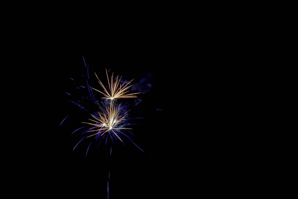 Fogos Artifício Exibir Noite Londres Reino Unido — Fotografia de Stock