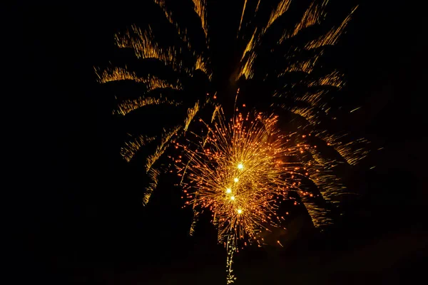 Noche Fuegos Artificiales Londres Reino Unido —  Fotos de Stock