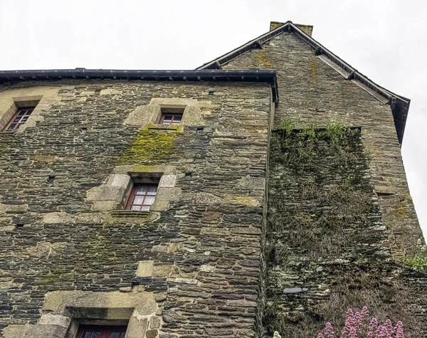 Vintage Architecture Old Town Ploermel Brittany France Травня 2019 — стокове фото