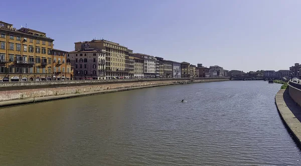 Arno River Vintage Architecture Pisa Tuscany Italy Στις Σεπτεμβρίου 2019 — Φωτογραφία Αρχείου