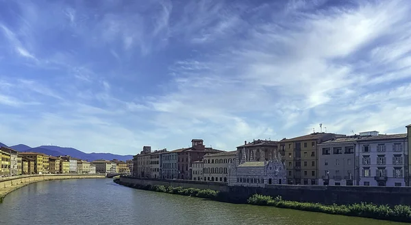 Arno River Vintage Architecture Pisa Tuscany Italy Στις Σεπτεμβρίου 2019 — Φωτογραφία Αρχείου