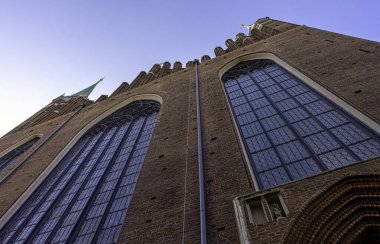 Kutsanmış Bakire Meryem Bazilikası - Gdansk, Tricity, Pomerania, Polonya 'daki Roma Katolik Kilisesi, 26 Ağustos 2019