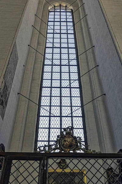 Εσωτερικό Της Βασιλικής Της Κοιμήσεως Της Θεοτόκου Ρωμαιοκαθολική Εκκλησία Στο — Φωτογραφία Αρχείου