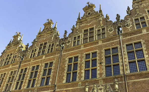 Vintage Architectuur Van Oude Stad Gdansk Tricity Pommeren Polen Augustus — Stockfoto