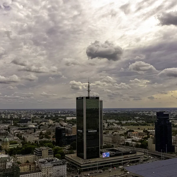 Panoramautsikt Över Warszawa Masovia Polen Den Augusti 2019 — Stockfoto