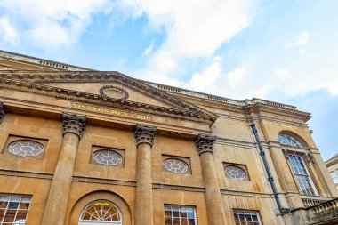 1 Aralık 2019 'da Bath, Somerset, İngiltere' de Aquae Sulis olarak bilinen Roma Hamamları ve Büyük Pompa Odası