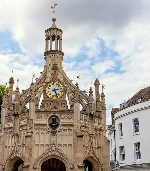 Croisement Marché Perpendiculaire Dans Centre Ville Chichester West Sussex Royaume — Photo