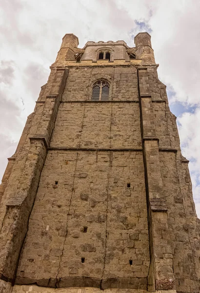 Chichesterská Katedrála Katedrála Nejsvětější Trojice Volně Stojící Středověká Zvonice Známá — Stock fotografie