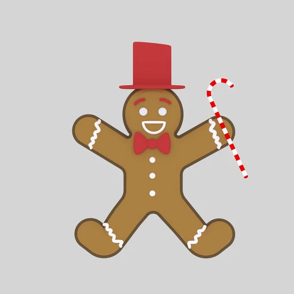 Navidad cookie.3d ilustración . —  Fotos de Stock