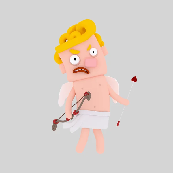 Cupid Disgusted Illustration — Stock Photo, Image