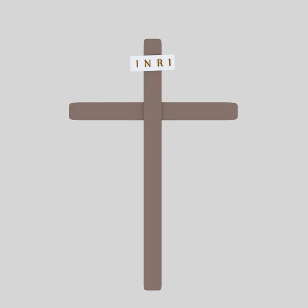 Cross Inri Illustration — Photo