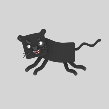 Kara Panter. 3D animasyon