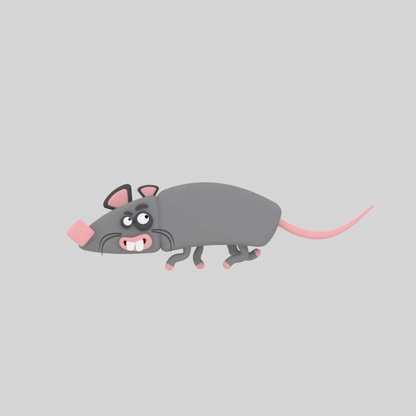 Симпатичная Крыса Анимация — стоковое фото