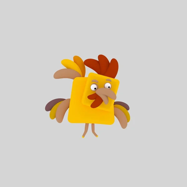 巨大な鶏 アニメーション — ストック写真