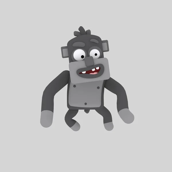 Niedlicher Gorilla Animation — Stockfoto