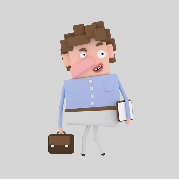 Kontorist Businesss Mannen Illustration — Stockfoto